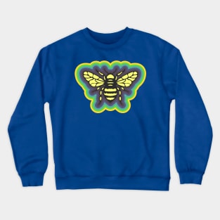 Honeybee with colorful border Crewneck Sweatshirt